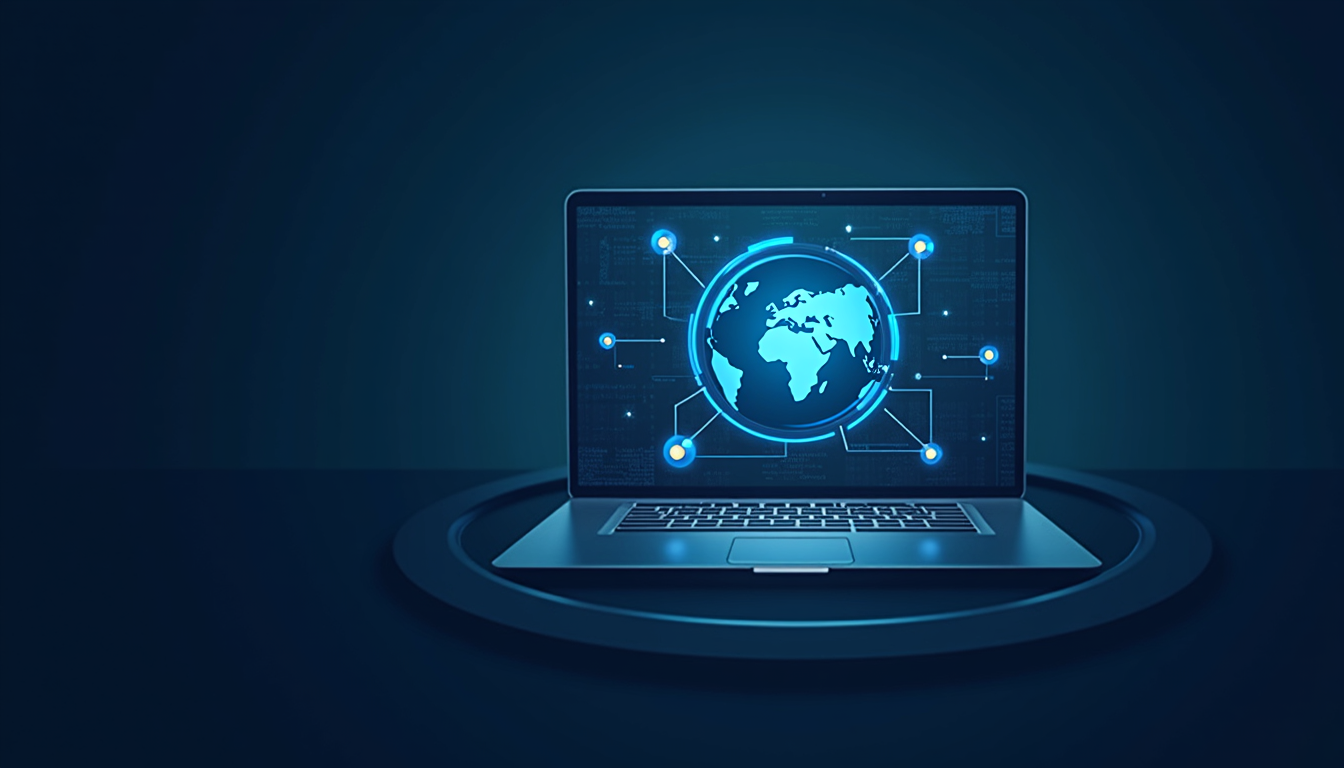 O persoană fericită navigând pe internet cu o conexiune rapidă și stabilă.